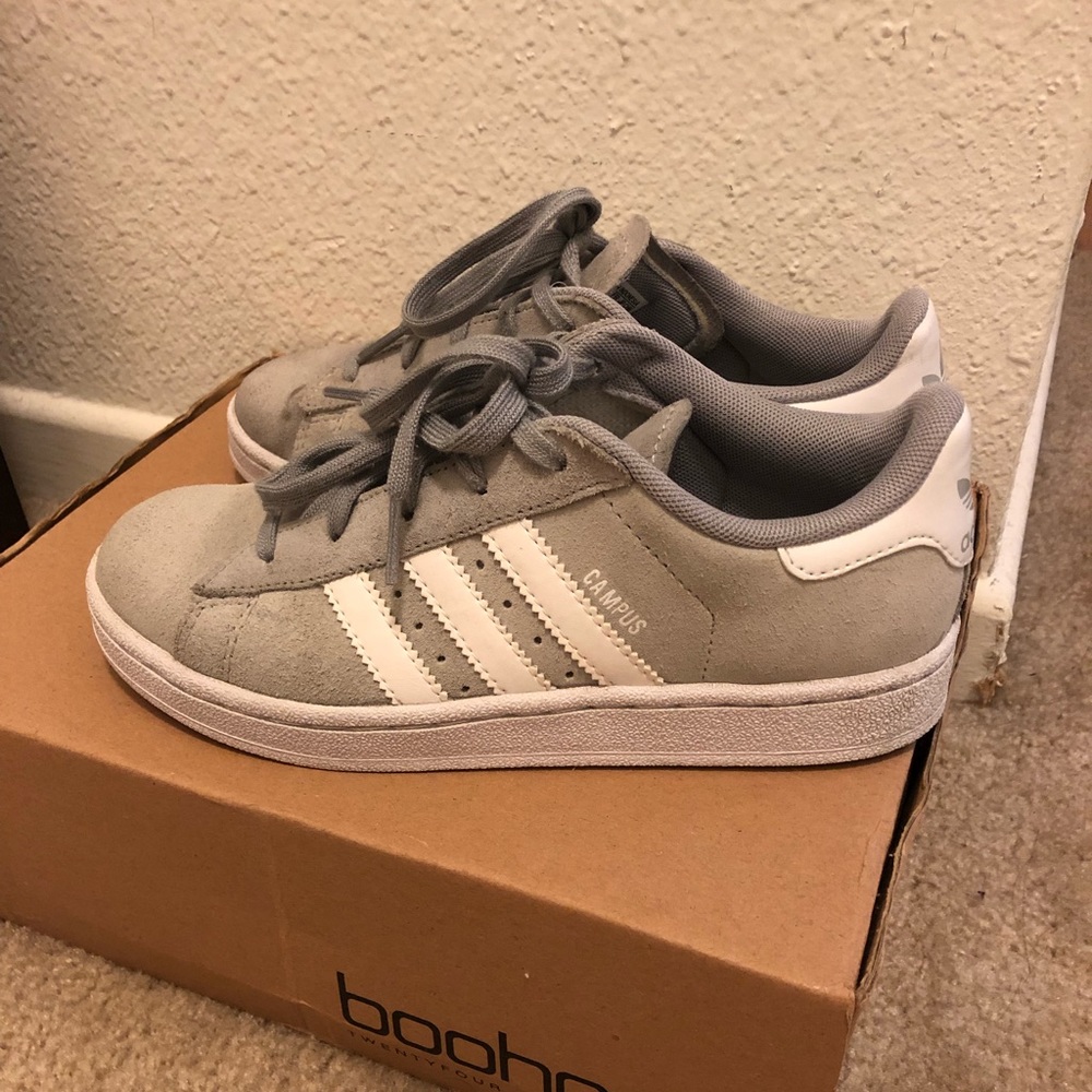 Adidas Campus Gray Suede Shoes